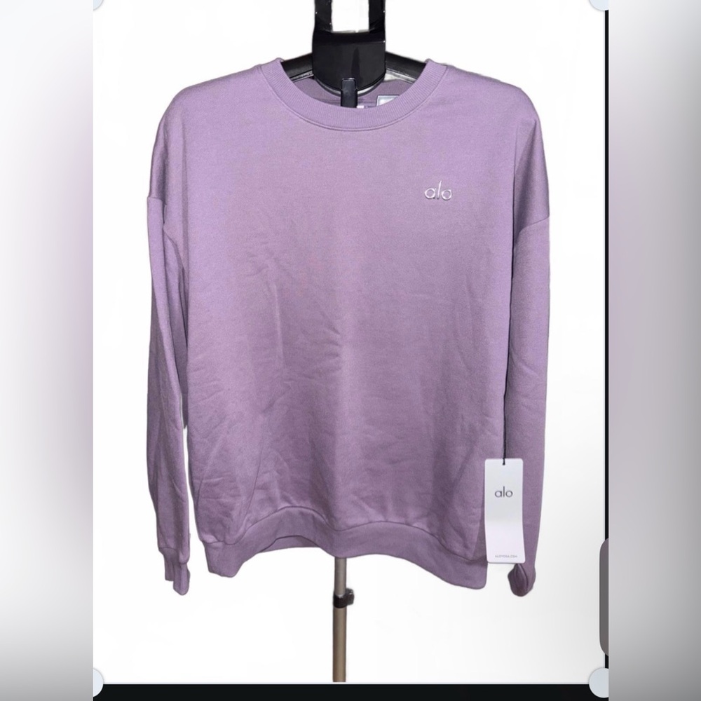 ALO Accolade Crew Neck NWT Plum Kiss L
